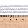 4057 Agat okrągły kamień naturalny 3,5mm pasmo 38cm